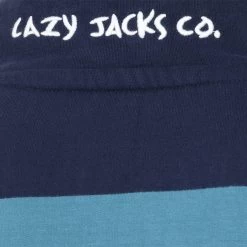 Lazy Jacks Men’s ¼ Zip Striped Sweatshirt - Teal 8 Lazy Jacks Men’s ¼ Zip Striped Sweatshirt - Teal -Fashionable Man 1 4 zip strped s shirt teal 4