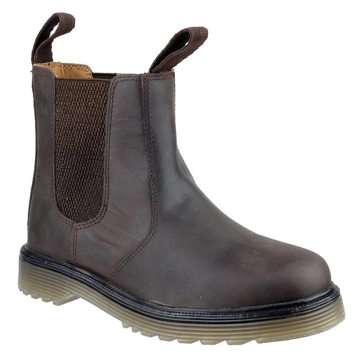 Amblers Unisex Chelmsford Dealer Boots – Brown 2 Amblers Unisex Chelmsford Dealer Boots – Brown - Image 2