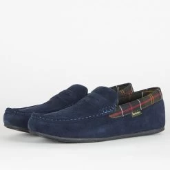 Barbour Men’s Porterfield Slippers – Navy -Fashionable Man 1 600