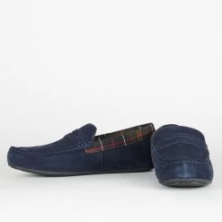 Barbour Men’s Porterfield Slippers – Navy -Fashionable Man 2 409