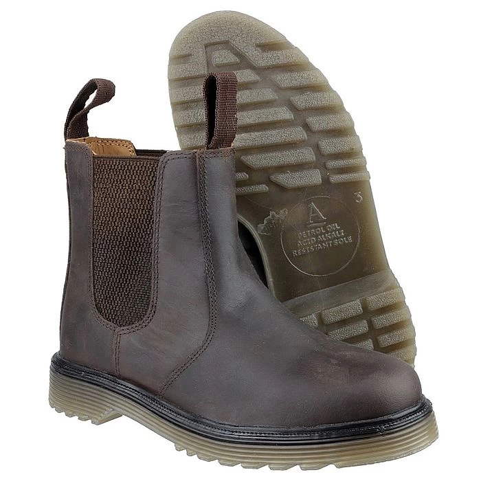 Amblers Unisex Chelmsford Dealer Boots – Brown 4 Amblers Unisex Chelmsford Dealer Boots – Brown - Image 4