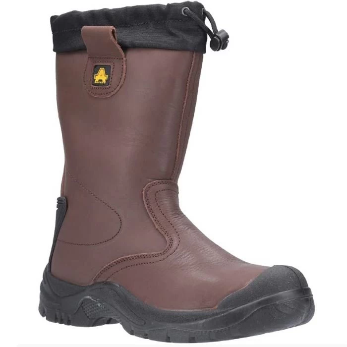 Amblers Men's AS245 Torridge Rigger Safety Boots - Brown 3 Amblers Men's AS245 Torridge Rigger Safety Boots - Brown - Image 3