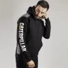 CAT Men’s Logo Panel Hoodie - Black