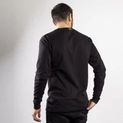 CAT Men’s Trademark Banner Long Sleeve T-Shirt – Black -Fashionable Man 810354 3