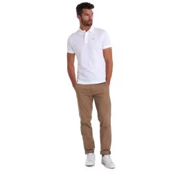 Barbour Men's Sports Polo - White -Fashionable Man 816744 polo white 3