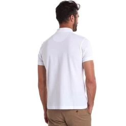 Barbour Men's Sports Polo - White -Fashionable Man 816744 polo white 4