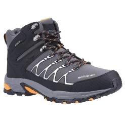 Cotswold Men's Abbeydale Mid Hiking Boots - Grey -Fashionable Man abbeydale grey orange