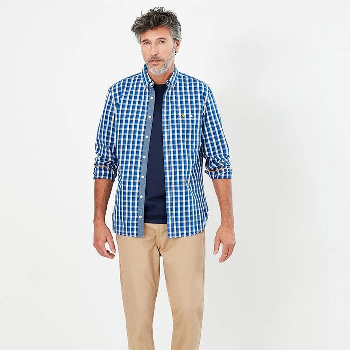 Joules Men’s Abbott Classic Fit Poplin Shirt – Blue/Yellow Check 5 Joules Men’s Abbott Classic Fit Poplin Shirt – Blue/Yellow Check - Image 5