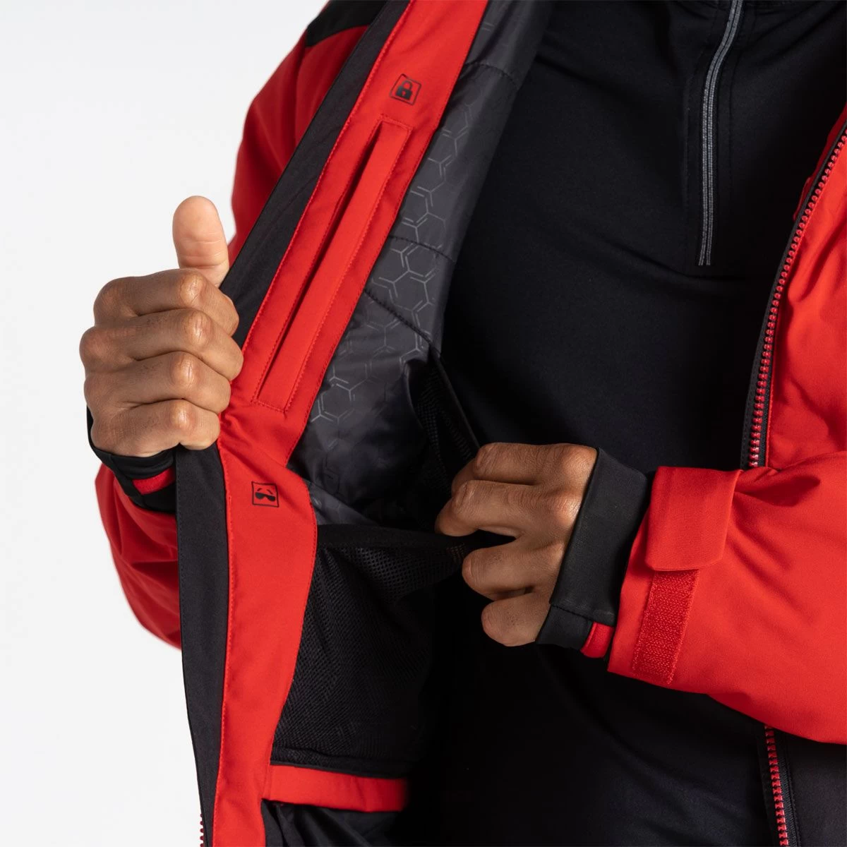 Dare 2B Men's Aerials Jacket - Danger Red/Black 8 Dare 2B Men's Aerials Jacket - Danger Red/Black - Image 8