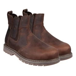 Amblers FS165 Safety Dealer Boots - Brown -Fashionable Man amblers fs165 safety dealer boots brown 1 1