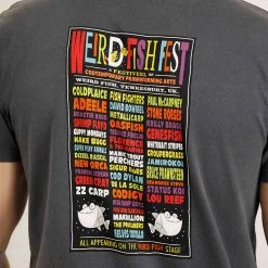 Weird Fish Men's Fish Fest Graphic T-shirt - Navy -Fashionable Man artist t fish fest nvy 4