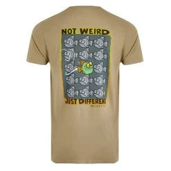 Weird Fish Men's Not Weird Graphic T-shirt - Khaki -Fashionable Man artist t not weird khaki 1