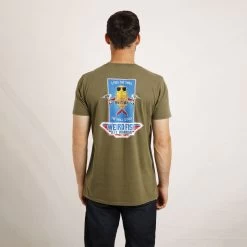 Weird Fish Men's Thrill To Drill Graphic T-shirt - Lichen -Fashionable Man artist t thrill to drill lichen 4