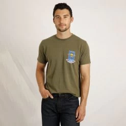 Weird Fish Men's Thrill To Drill Graphic T-shirt - Lichen -Fashionable Man artist t thrill to drill lichen 5 1