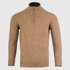 Jack Pyke Men’s Ashcombe Zip Pullover – Barley -Fashionable Man ashcombe zip pullover barley 1 1