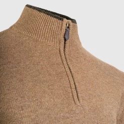 Jack Pyke Men’s Ashcombe Zip Pullover – Barley -Fashionable Man ashcombe zip pullover barley 5