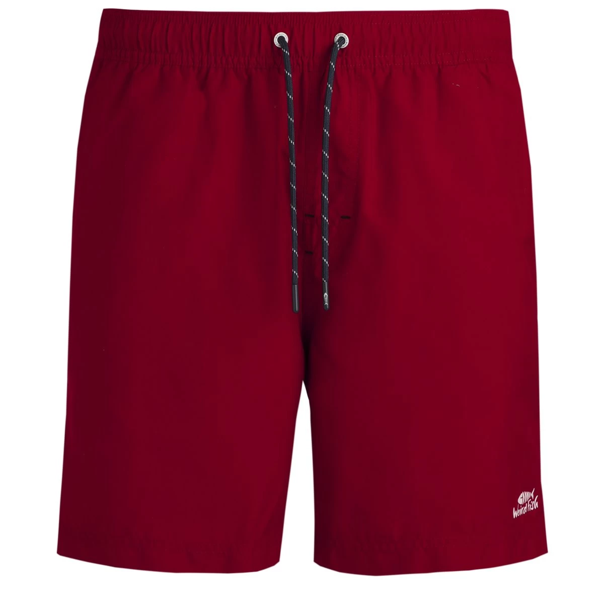 Weird Fish Men's Banning Eco Swim Shorts - Garnet 1 Weird Fish Men's Banning Eco Swim Shorts - Garnet