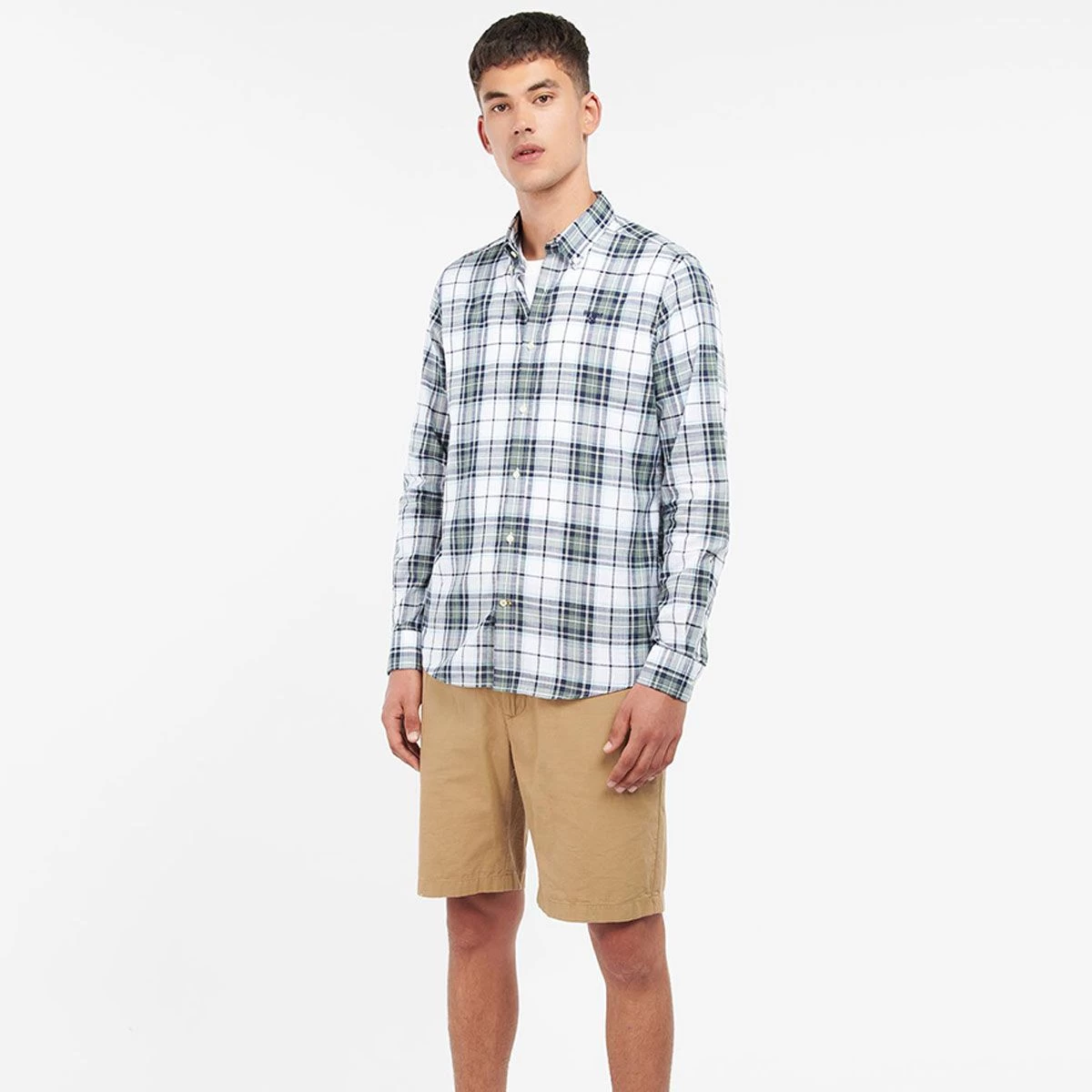 Barbour Men's Blakelow Tailored Long Sleeve Shirt - Agave Green 3 Barbour Men's Blakelow Tailored Long Sleeve Shirt - Agave Green - Image 3