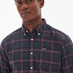 Barbour Men's Castlebridge Tailored Shirt - Grey Marl -Fashionable Man barbour castlebridge shrt gmrl 5