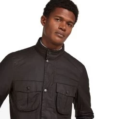 Barbour Corbridge Wax Jacket - Rustic -Fashionable Man barbour corbridge wax jacket rustic 4