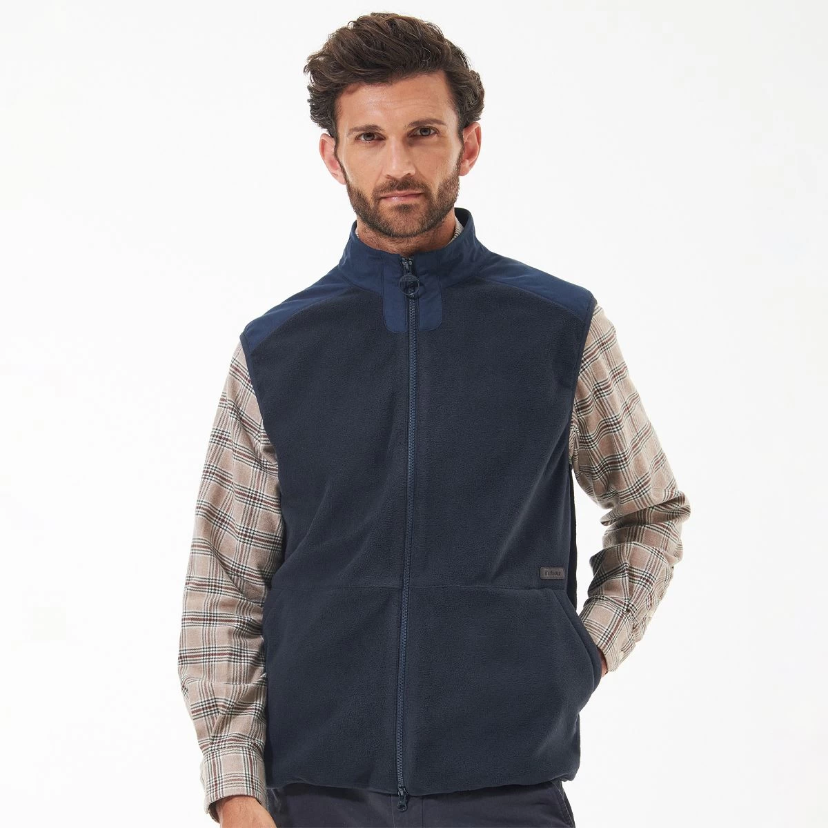 Barbour Men's Country Fleece Gilet - Navy 1 Barbour Men's Country Fleece Gilet - Navy