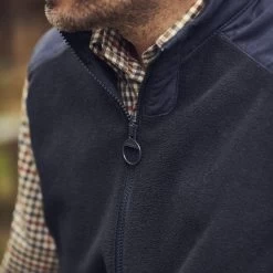 Barbour Men's Country Fleece Gilet - Navy 19 Barbour Men's Country Fleece Gilet - Navy -Fashionable Man barbour country flc gilet navy 10