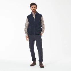 Barbour Men's Country Fleece Gilet - Navy 12 Barbour Men's Country Fleece Gilet - Navy -Fashionable Man barbour country flc gilet navy 3