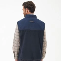 Barbour Men's Country Fleece Gilet - Navy 13 Barbour Men's Country Fleece Gilet - Navy -Fashionable Man barbour country flc gilet navy 4