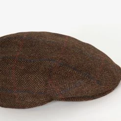 Barbour Crieff Cap – Dark Brown -Fashionable Man barbour crieff flat cap dk brn 3