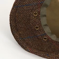 Barbour Crieff Cap – Dark Brown -Fashionable Man barbour crieff flat cap dk brn 5