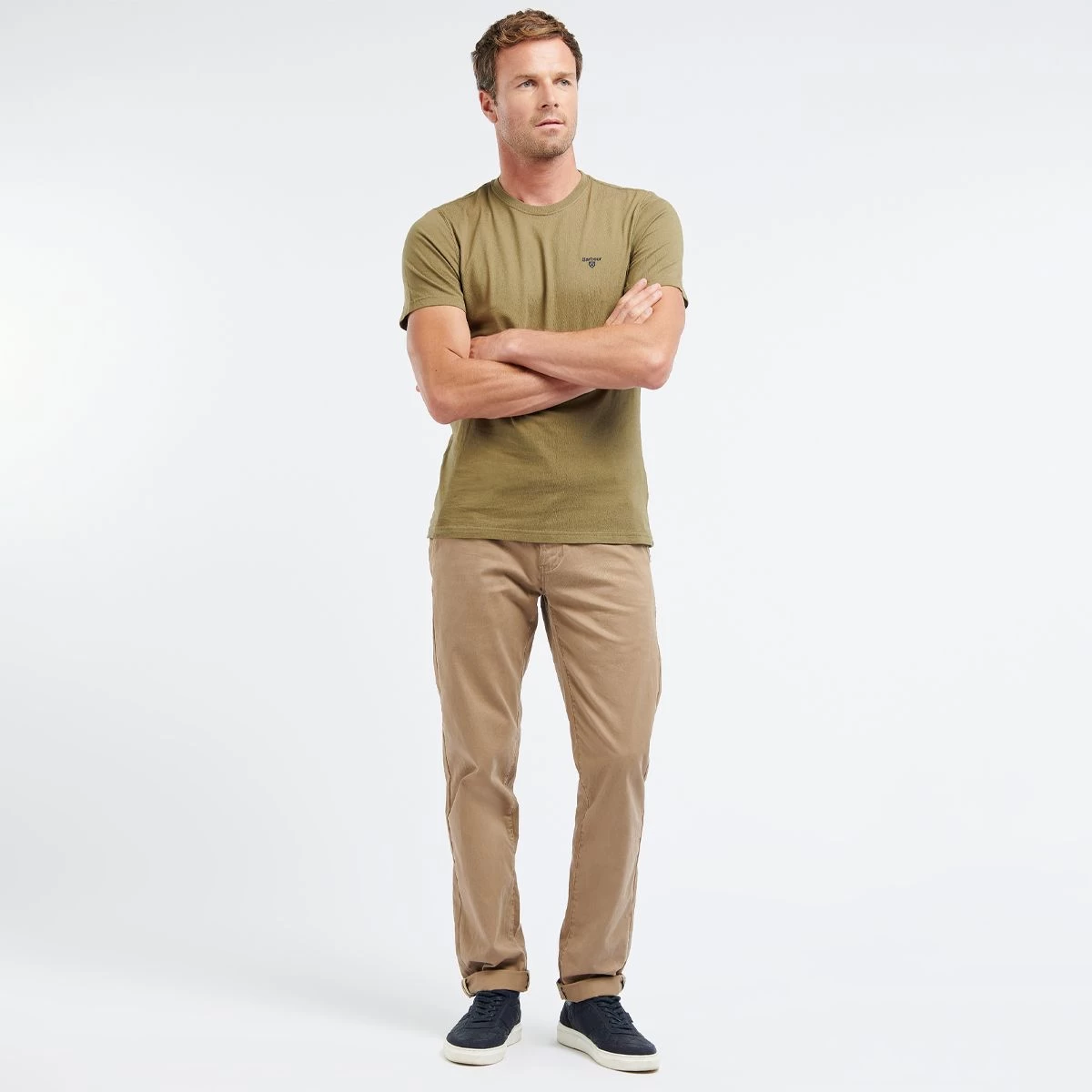 Barbour Men's Essential Sports T-Shirt - Mid Olive 4 Barbour Men's Essential Sports T-Shirt - Mid Olive - Image 4