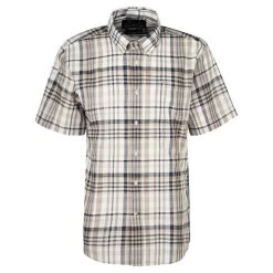 Barbour Men's Hartley Short Sleeve Shirt - Stone -Fashionable Man barbour hartley rg ss stone 1