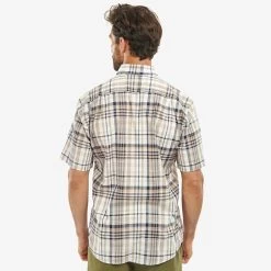 Barbour Men's Hartley Short Sleeve Shirt - Stone -Fashionable Man barbour hartley rg ss stone 4