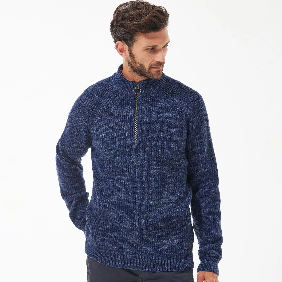 Barbour Men's Horseford Half Zip Sweatshirt - Navy 1 Barbour Men's Horseford Half Zip Sweatshirt - Navy