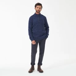 Barbour Men's Horseford Half Zip Sweatshirt - Navy 10 Barbour Men's Horseford Half Zip Sweatshirt - Navy -Fashionable Man barbour horseford 1 2 zip navy 3