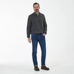 Barbour Men's Horseford Half Zip Sweatshirt - Olive 10 Barbour Men's Horseford Half Zip Sweatshirt - Olive -Fashionable Man barbour horseford 1 2 zip olive 3