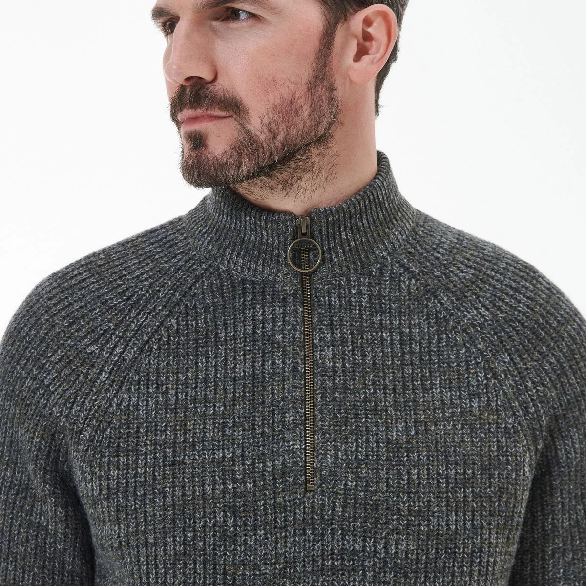 Barbour Men's Horseford Half Zip Sweatshirt - Olive 5 Barbour Men's Horseford Half Zip Sweatshirt - Olive - Image 5