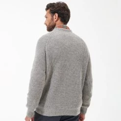 Barbour Men's Horseford Crew Neck Sweater - Stone 11 Barbour Men's Horseford Crew Neck Sweater - Stone -Fashionable Man barbour horseford crew stone 4