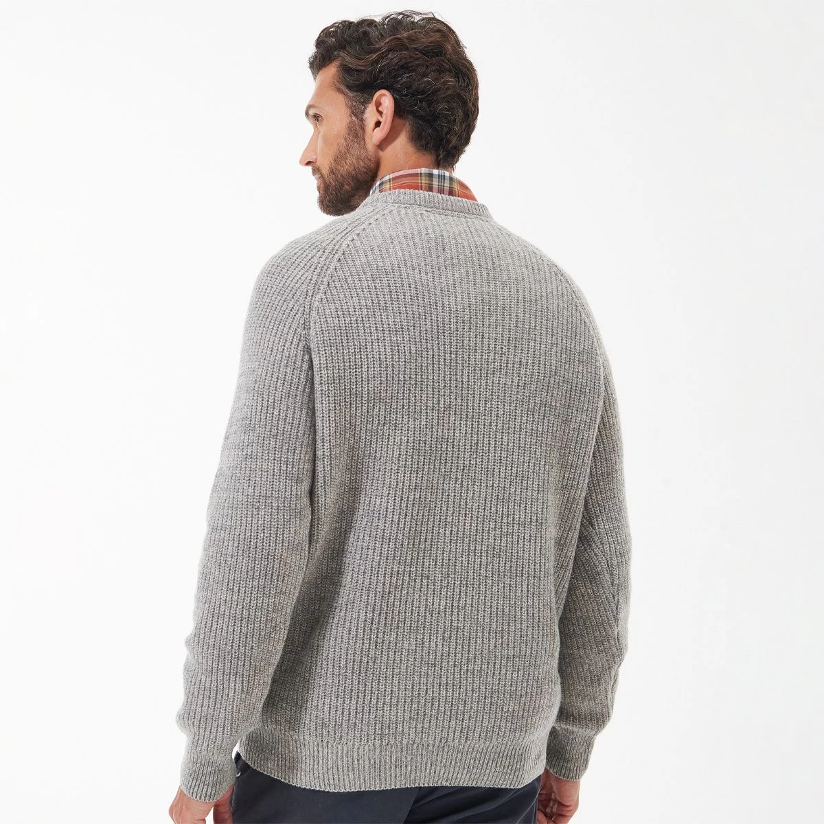 Barbour Men's Horseford Crew Neck Sweater - Stone 4 Barbour Men's Horseford Crew Neck Sweater - Stone - Image 4