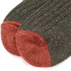 Barbour Houghton Socks – Olive / Orange -Fashionable Man barbour houghton socks olive orange 1