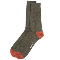 Barbour Houghton Socks – Olive / Orange -Fashionable Man barbour houghton socks olive orange 2 1