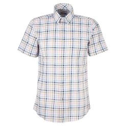 Barbour Men's Kinson Tailored Short Sleeve Shirt - Pink 12 Barbour Men's Kinson Tailored Short Sleeve Shirt - Pink -Fashionable Man barbour kinson tf pink 3