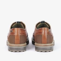 Barbour Men's Marble Brogue Shoes - Almond -Fashionable Man barbour marble almond 2