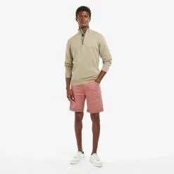 Barbour Men's Cotton Half Zip Sweater - Stone 11 Barbour Men's Cotton Half Zip Sweater - Stone -Fashionable Man barbour men s cotton half zip sweater stone 3
