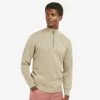 Barbour Men's Cotton Half Zip Sweater - Stone