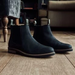 Barbour Men's Farsley Chelsea Boots – Black -Fashionable Man barbour men s farsley chelsea boots black 3