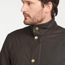 Barbour Men’s Hereford Wax Jacket – Rustic -Fashionable Man barbour men s hereford wax jacket rustic 4