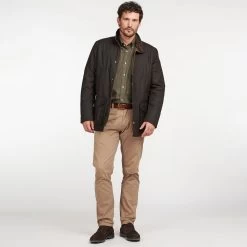 Barbour Men’s Hereford Wax Jacket – Rustic -Fashionable Man barbour men s hereford wax jacket rustic 6 1