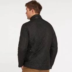 Barbour Men’s Powell Quilted Jacket – Black -Fashionable Man barbour men s powell quilted jacket black 3