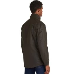 Barbour Men's Sapper Wax Jacket - Olive -Fashionable Man barbour men s sapper wax jacket olive 1
